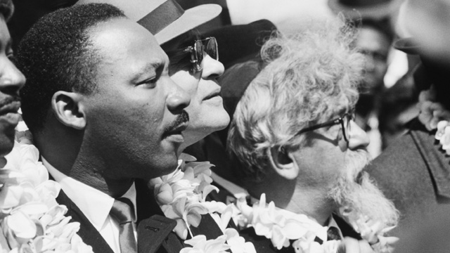 RabbiAbraham Joshua Heschel with Dr. Martin Luther King Jr.